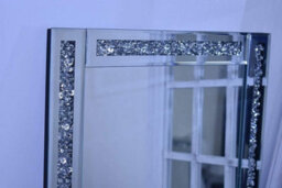 60X40Cm Crushed Diamante Crystal Jewel Wall Mirror - thumbnail 3