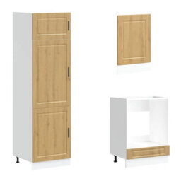 Berkfield 7 Piece Kitchen Cabinet Set Kalmar Artisan Oak Engineered Wood - thumbnail 5
