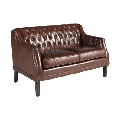 Angel Cerda 2-Seater Chester Sofa In Cognac Brown Leather - image 1