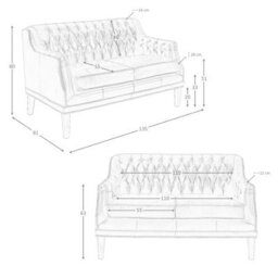 Angel Cerda 2-Seater Chester Sofa In Cognac Brown Leather - thumbnail 9