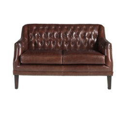 Angel Cerda 2-Seater Chester Sofa In Cognac Brown Leather - thumbnail 2