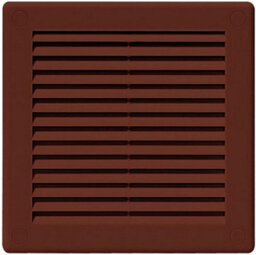 AirTech-UK Air-Tech Vent Grille Brown Plastic Wall Ducting Ventilation Cover Variety Of Sizes (250 X 250mm) - thumbnail 1