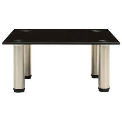 Berkfield Modern Tv Stand Black 40X35X17 Cm Tempered Glass - image 1