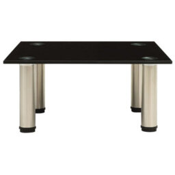 Berkfield Modern Tv Stand Black 40X35X17 Cm Tempered Glass - thumbnail 1