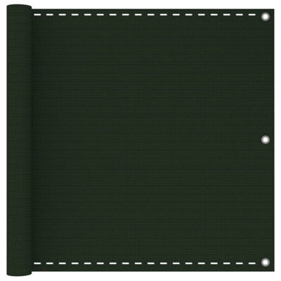 Berkfield Balcony Screen Dark Green 90X300 Cm Hdpe - image 1