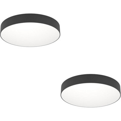 Loops 2 Pack Stylish Modern Black Ceiling Light For Indoor Spaces - Perfect For Any Room - image 1
