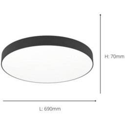 Loops 2 Pack Stylish Modern Black Ceiling Light For Indoor Spaces - Perfect For Any Room - thumbnail 4