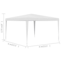 Berkfield Party Tent 4X4 M White - thumbnail 7