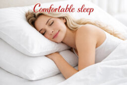 ARLinens Pack Of 4 Duck Feather & Down Pillows Extra Filled Anti-Allergy Plump Bed Pillows With 100% Cotton Cover - thumbnail 3