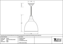From the Anvil White Gloss Brindley Pendant In Dingle - thumbnail 2