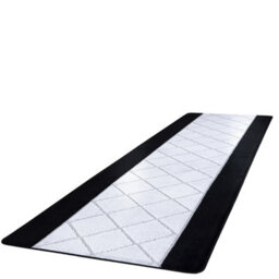 Smart Living Carmela Heavy Duty Machine Washable Hallway Kitchen Non Slip Door Mat - 60Cm X 110Cm - Black Grey - thumbnail 4