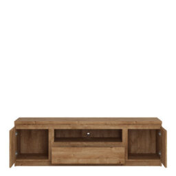 Wyld Haus Hemingway 166Cm Natural Oak Effect Wide Tv Unit With 1 Drawer And 2 Doors - thumbnail 3
