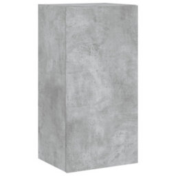 Walplus Tv Wall Cabinet With Led Lights Concrete Grey 40.5X35X80 Cm - thumbnail 7