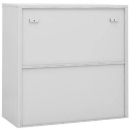 Berkfield Durable Office Cabinet With Sliding Door Light Grey 90X40X90 Cm Steel - thumbnail 5