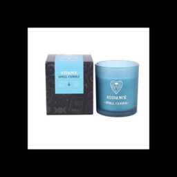 Guidance Jasmine & White Sage Scented Candle Blue Glass Spell Candle - thumbnail 2