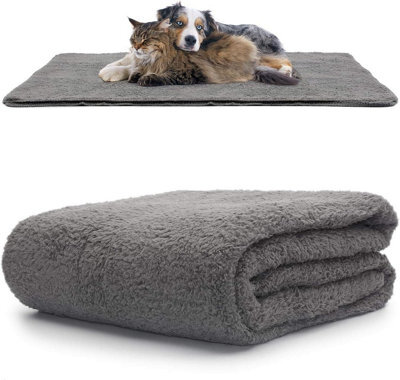 Snug Rug Pet Blankets - Cat & Dog Sherpa Fleece Blanket - Large 127 X 178Cm, Slate Grey - image 1