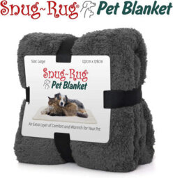 Snug Rug Pet Blankets - Cat & Dog Sherpa Fleece Blanket - Large 127 X 178Cm, Slate Grey - thumbnail 6