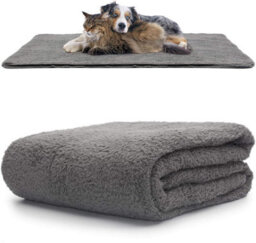 Snug Rug Pet Blankets - Cat & Dog Sherpa Fleece Blanket - Large 127 X 178Cm, Slate Grey