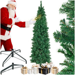 Tectake Christmas Tree Comet - Artificial Christmas Tree In Green With Lifelike Look - 210 Cm - Green - thumbnail 1