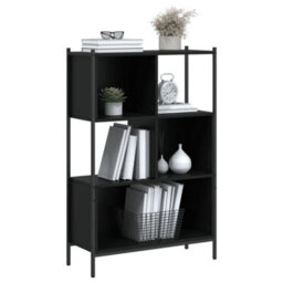Berkfield Sturdy Bookcase Black 72X28X109 Cm Engineered Wood - thumbnail 4