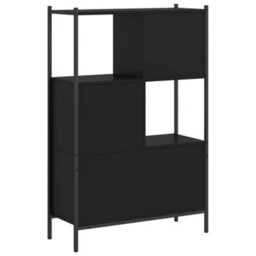 Berkfield Sturdy Bookcase Black 72X28X109 Cm Engineered Wood - thumbnail 7
