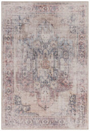 Lila Traditional Abstract Bordered Floral Persian Rug For Living Room And Bedroom-120Cm X 170Cm - thumbnail 1