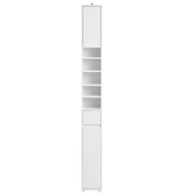 Sobuy Bzr160-W, Bathroom Tall Cabinet Cupboard Bathroom Cabinet Storage Cabinet,white,w20Xd20Xh180 - image 1