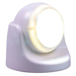 White Battery Powered Pir Motion Sensor Led Security Light - 85 Lumen Outdoor Garden Wall Mounted Lighting - H9 X W9 X D9Cm - thumbnail 2