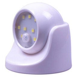 White Battery Powered Pir Motion Sensor Led Security Light - 85 Lumen Outdoor Garden Wall Mounted Lighting - H9 X W9 X D9Cm - thumbnail 7