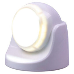 White Battery Powered Pir Motion Sensor Led Security Light - 85 Lumen Outdoor Garden Wall Mounted Lighting - H9 X W9 X D9Cm - thumbnail 4