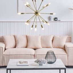 Wyld And Coco Glam 18-Light Gold Metal Sputnik Pendant Lamp - W59 X D59 X H149Cm - thumbnail 2