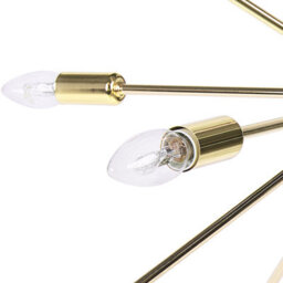 Wyld And Coco Glam 18-Light Gold Metal Sputnik Pendant Lamp - W59 X D59 X H149Cm - thumbnail 5