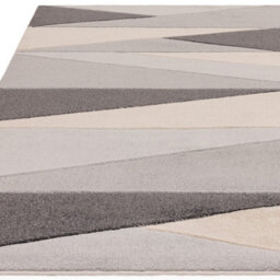 Grey Modern Geometric 13mm Thick Stain-Resistant Rug For Bedroom, Dining Room, Easy To Clean Modern Rug-200Cm X 290Cm - thumbnail 2