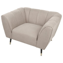 Beliani  Armchair Orsta Fabric Taupe - thumbnail 6
