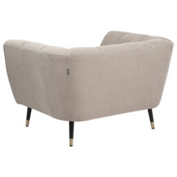 Beliani  Armchair Orsta Fabric Taupe - thumbnail 5