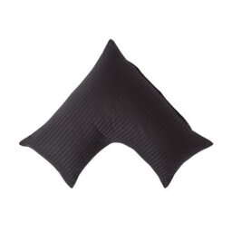 Homescapes Black Egyptian Cotton Super Soft V Shaped Pillowcase 330 Tc