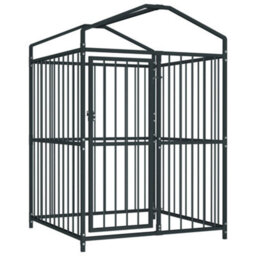 Berkfield Durable Outdoor Dog Kennel With Roof 120X120X150 Cm - thumbnail 3