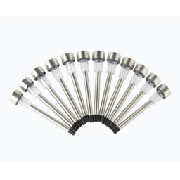 Gainsborough Set Of 12 Multicolour Solar Stake Lights, Stainless Steel Garden Path Lights 8 Hour Illumination - thumbnail 2