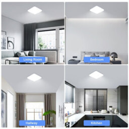 Pheashine White Square Ip44 Led Flush Mount Ceiling Light 32W 25Cm 6500K Cool White For Bathroom,kitchen,hallway - thumbnail 8