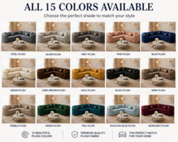 Stratus Interiors Ambassador Sofa Chesterfield Toronto Metal Trim Fabric - Frill Design - L Shape Corner - Gold Trim - thumbnail 5
