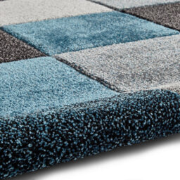 Blue/grey Rug, Modern Geometric Handmade Rug, Stain-Resistant Rug, Blue/grey Rug For Bedroom & Diningroom-160Cm X 220Cm - thumbnail 8