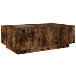 Berkfield Coffee Table With Infinity Led Smoked Oak 116X69X40 Cm - thumbnail 8