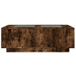 Berkfield Coffee Table With Infinity Led Smoked Oak 116X69X40 Cm - thumbnail 6