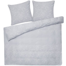Beliani Duvet Cover Set Morningside Sateen Cotton 220 X 240 Cm Grey - thumbnail 5