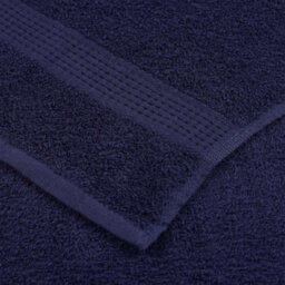 Berkfield Guest Towels 2 Pcs Navy Blue 30X50 Cm 360 Gsm 100% Cotton - thumbnail 6