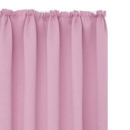 Deconovo Solid Blackout Curtains Pencil Pleat Curtains Thermal Insulated Curtains For Girls Bedroom W55 X L114 Inch Pink 2 Panels - thumbnail 8