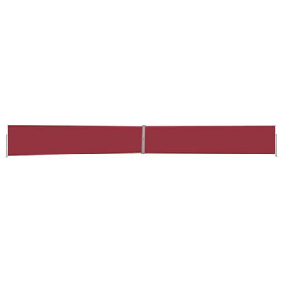Walplus Patio Retractable Side Awning Garden Sun Shade Canopy Gazebo For Back Door, Porch, Patio 140X1200 Cm Red - image 1