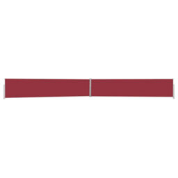 Walplus Patio Retractable Side Awning Garden Sun Shade Canopy Gazebo For Back Door, Porch, Patio 140X1200 Cm Red