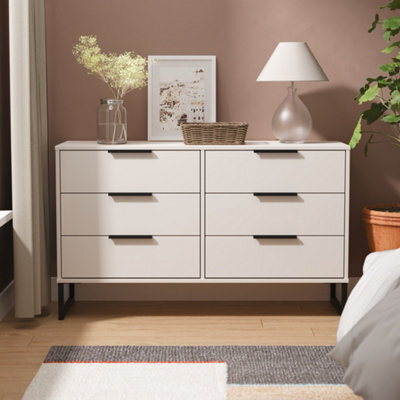 Beijing 6 Drawer Midi Chest Of Drawers In Kashmir Matt (Ready Assembled) - image 1