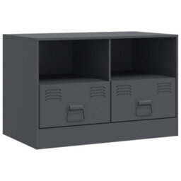 Vidaxl Tv Cabinet Anthracite 67X39X44 Cm Steel - thumbnail 2